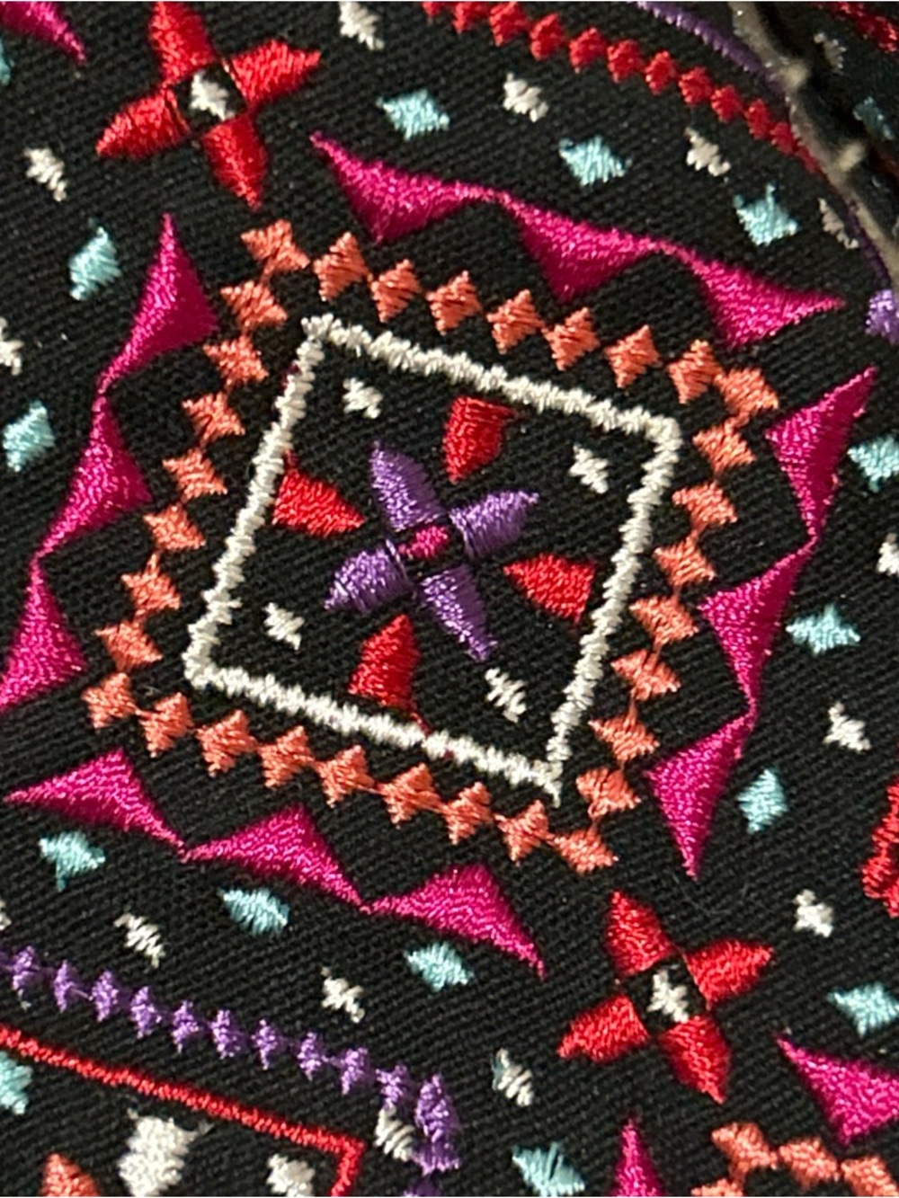 American Eagle Outfitters Embroidered Aztec Mule Platform Espadrille Shoe Size 8 - Picture 2 of 9